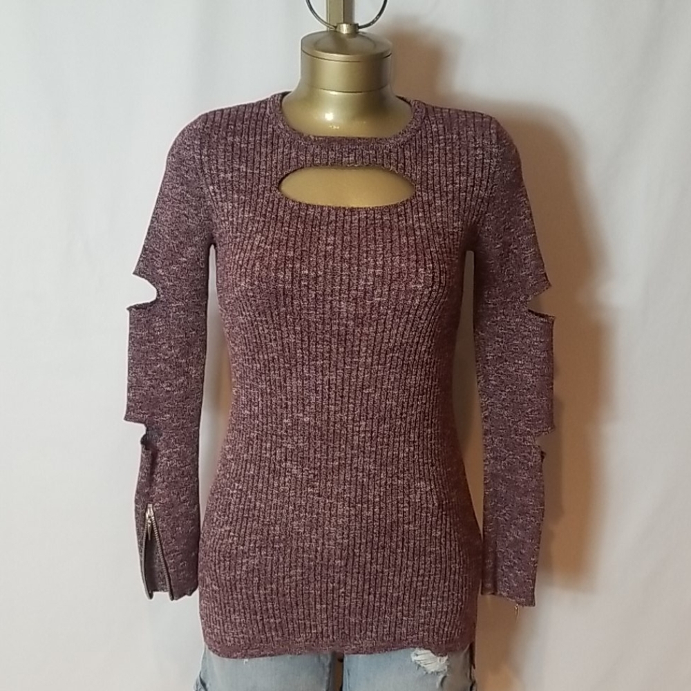 KATE & MALLORY DISTRESSED SWEATER